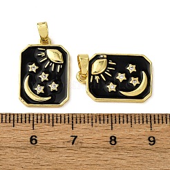 Латунные микро проложить кубического циркония подвески&nbsp;KK-F911-16G-02