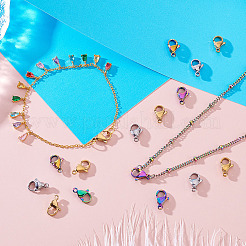 120 шт. 3-х цветные карабины из нержавеющей стали 304&nbsp;STAS-GA0001-79