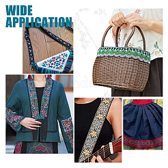 Лента из полиэстера в этническом стиле OCOR-WH0046-21A