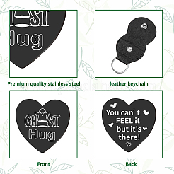 1 шт. памятная монета в форме сердца из нержавеющей стали 201 для лиц AJEW-CN0001-68C