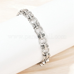 Браслеты из звеньевой цепи из нержавеющей стали 304&nbsp;BJEW-H207-01A-P