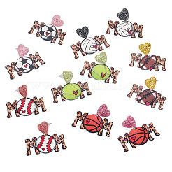 6 пара двухцветных акриловых сережек-гвоздиков&nbsp;EJEW-TA0001-55