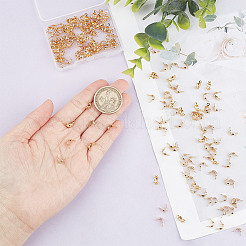 300 шт. латунные наконечники для бусин KK-GO0001-73