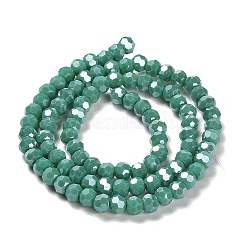 Гальванические непрозрачные стеклянные бусины&nbsp;EGLA-A035-P4mm-A13