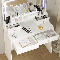 Деревянный органайзер для ожерелий с наклонной спинкой AJEW-WH20033-046A