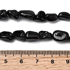 Натуральный черный турмалин бисер нитей G-P601-A06-02