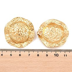 Boucles d'oreilles à tige texturées en acier inoxydable 304&nbsp;EJEW-F406-03D-G