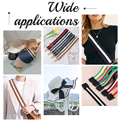 15 ярд 3-цветной плоской поликоттоновой ленты в этническом стиле в полоску&nbsp;OCOR-WR0001-18