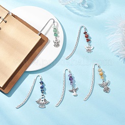 Закладки с крючками из сплава AJEW-JK00396