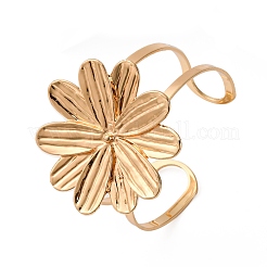 Браслеты-манжеты из сплава и железа для женщин&nbsp;LS-BJEW-F501-01A-KCG