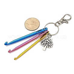 Алюминиевые крючки для вязания и подвесные украшения из сплава&nbsp;KEYC-JKC01417-03