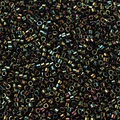 MIYUKIデリカビーズ  シリンダー  日本製シードビーズ  11/0  (db0003) メタリックフォレストグリーンアイリス  1.3x1.6mm  穴：0.8mm  約2000PCS /ボトル  10 G /ボトル&nbsp;SEED-JP0008-DB0003