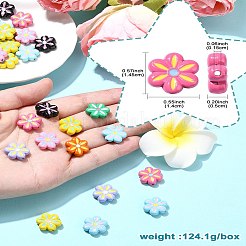 30шт эмалевые бусины из сплава&nbsp;ENAM-CJ0006-20