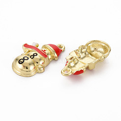 Подвески из легкого сплава золота с эмалью&nbsp;ENAM-Q444-003-RS