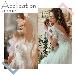 Длинные перчатки из блестящего кружева&nbsp;AJEW-WH0455-123