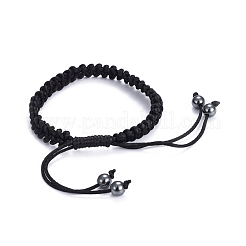 Nylon réglable bracelets cordon tressé&nbsp;BJEW-JB04415-01
