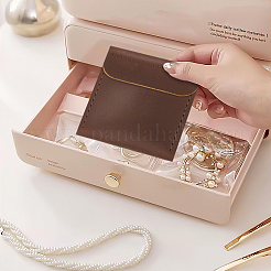 Сумки для хранения колец из воловьей кожи ABAG-WH0031-36C