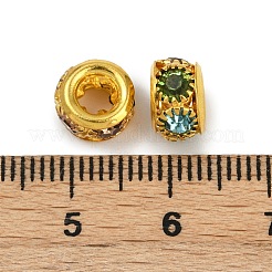 Латунные бусины со стразами &nbsp;KK-U071-02A-02G