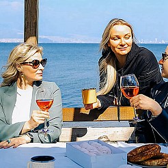 Подвески для бокалов из сплава и стеклянных бусин AJEW-GO00022