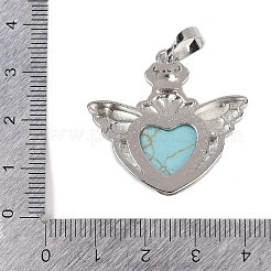 Синтетические бирюзовые подвески&nbsp;G-I366-01P-16