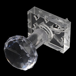 Прозрачные акриловые штампы для мыла с ручкой DIY-XCP0002-91E