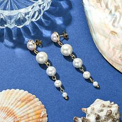 Латунные болтающиеся серьги EJEW-TA00291