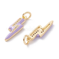 Pendentifs en laiton zircon cubique transparent&nbsp;LS-ZIRC-A019-12G-C