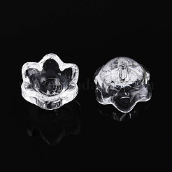 Прозрачные колпачки для стеклянных бусин&nbsp;A-GLAA-Q089-002C-001