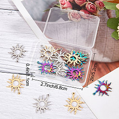 18 шт. подвески из нержавеющей стали 304 двух цветов&nbsp;STAS-BBC0001-77