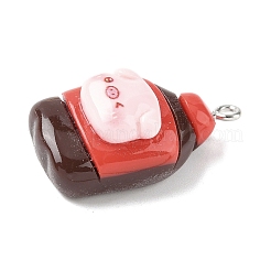 Милые подвески из непрозрачной смолы в виде булавки&nbsp;RESI-V005-007A