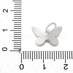 925 ciondolo a forma di farfalla in argento sterling smaltato&nbsp;LS-STER-D300-28P-04