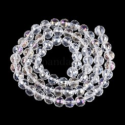 Chapelets de perles en verre transparente  &nbsp;GLAA-Q107-02A-01