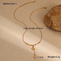 Collares de mujer con borlas de doble estrella&nbsp;WGF3CA2-01