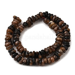 Нити из натуральных киастолитовых бусин G-F793-A01-01