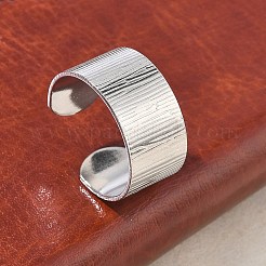 Offene Manschettenringe aus Edelstahl 304&nbsp;RJEW-D357-02P
