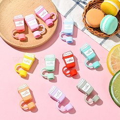 11шт. 11-х цветный силиконовый колпачок для соломинки&nbsp;SIL-CJ0002-84