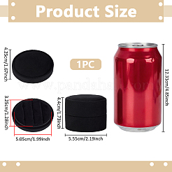 3-слотовые бархатные упаковочные коробки для колец&nbsp;CON-WH0086-216