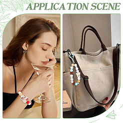 Наборы для самостоятельного изготовления брелоков из силикона и железа на кофейную тематику&nbsp;DIY-SC0027-94