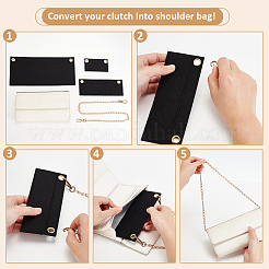 3 шт. 3-х стильный вставной органайзер для кошелька из шерстяного фетра&nbsp;FIND-WR0004-78