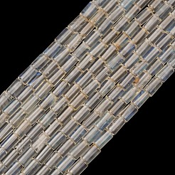 ウォーターメロンストーンガラスビーズ連売り  コラム  4x2mm  穴：0.8mm  約102個/連  15.75''（40センチメートル）&nbsp;GG-CBAED3F-A01-01