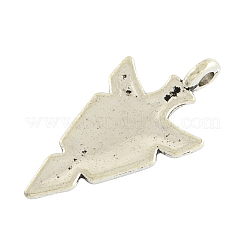 Тибетский стиль сплава треугольник подвески&nbsp;TIBEP-2279-AS-LF