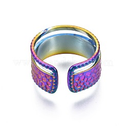 Широкое манжетное кольцо из нержавеющей стали 304&nbsp;RJEW-N038-078