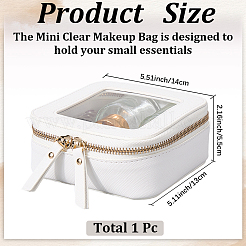 Квадратная шкатулка из искусственной кожи&nbsp;ODIS-WH20008-04B