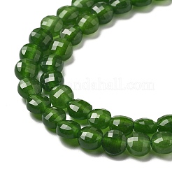 Природные окрашенные белого нефрита нитей бисера G-C179-A6mm-06