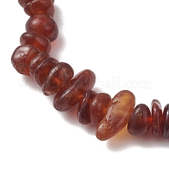 Браслеты с круглыми подвесками из натурального сердолика&nbsp;BJEW-JB13142