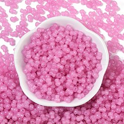 Perles de rocaille en verre de couleurs transparentes&nbsp;SEED-R001-01F