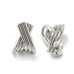 Pendientes de botón de acero inoxidable 304&nbsp;EJEW-M073-02P
