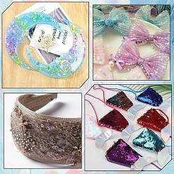 100 г двухцветных пластиковых пайеток&nbsp;PVC-CP0001-02A