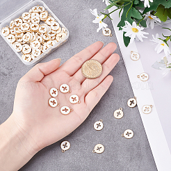 Подвески из эмалевого сплава с покрытием из легкого золота&nbsp;ENAM-AR0001-16