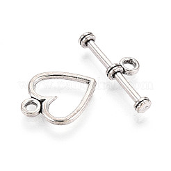 Сплавочные застежка тоггл тибетского стиля&nbsp;LF1178Y-01